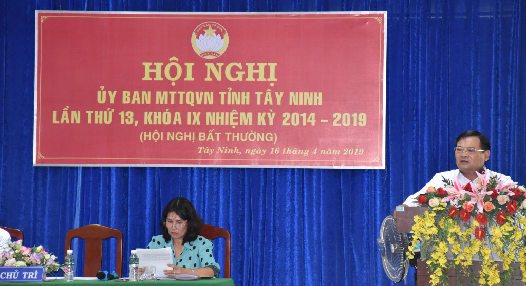 Hội nghị Ủy ban MTTQ Việt Nam tỉnh Tây Ninh lần thứ 13