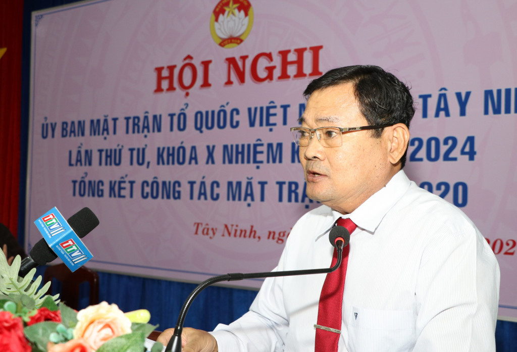 Ủy ban MTTQ Việt Nam tỉnh: Hội nghị lần thứ tư, khóa X, nhiệm kỳ 2019 - 2024, tổng kết công tác Mặt trận năm 2020