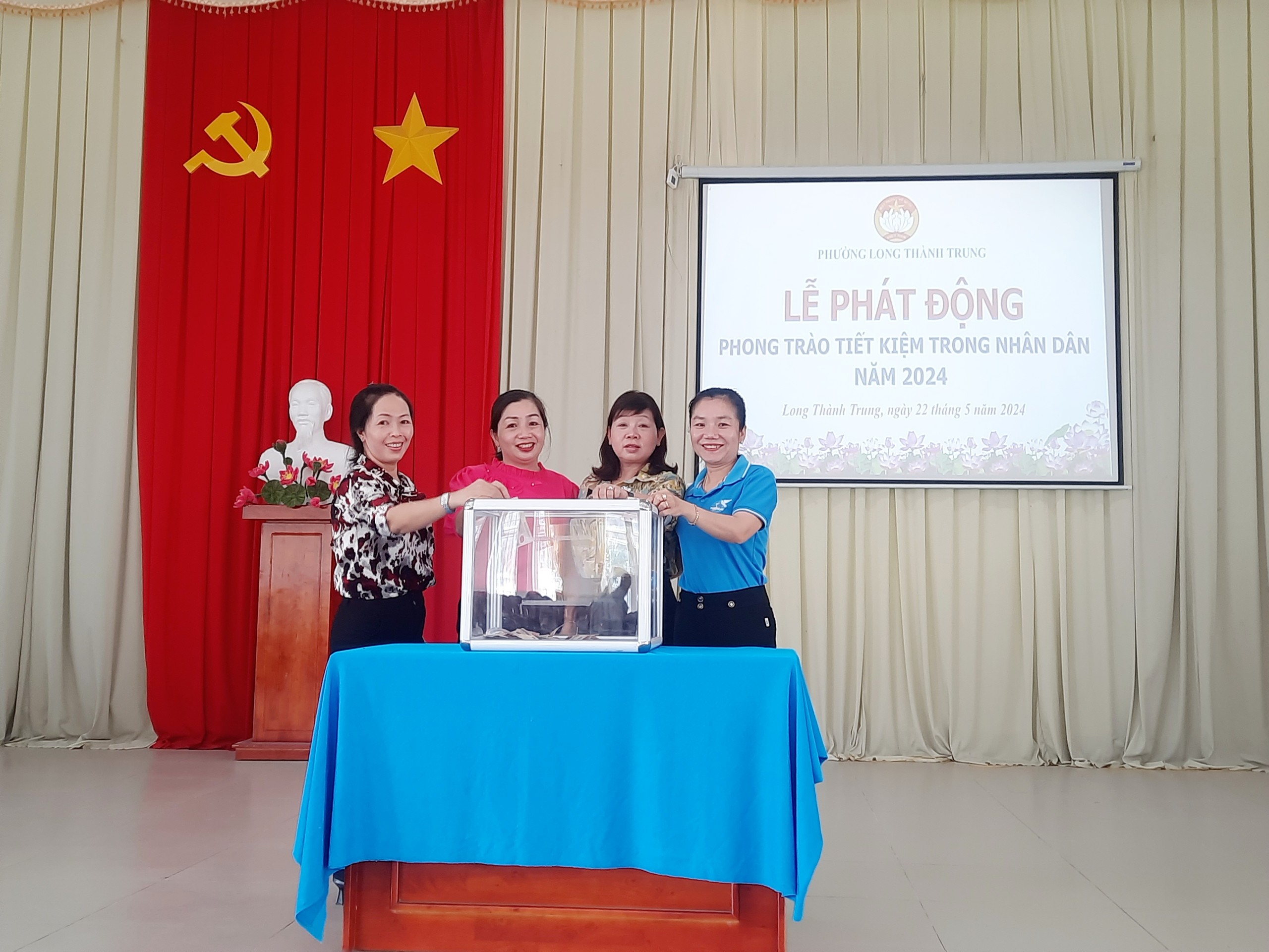 Ủy ban MTTQ Việt Nam phường Long Thành Trung: Tổ chức Lễ phát động Phong trào tiết kiệm trong Nhân dân năm 2024